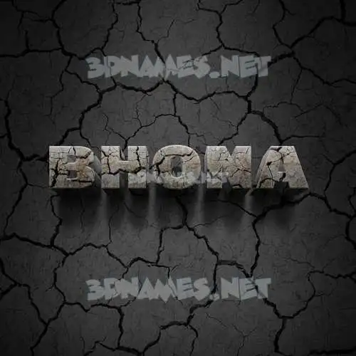 bhona in Cracked Stone style - 3D name wallpaper bhona in Cracked Stone style - 3D name wallpaper