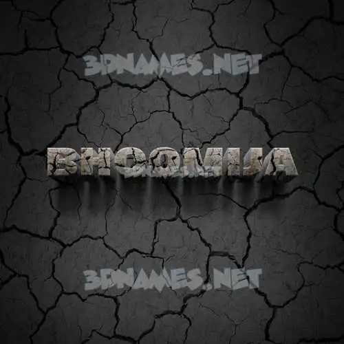 bhoomija in Cracked Stone style - 3D name wallpaper