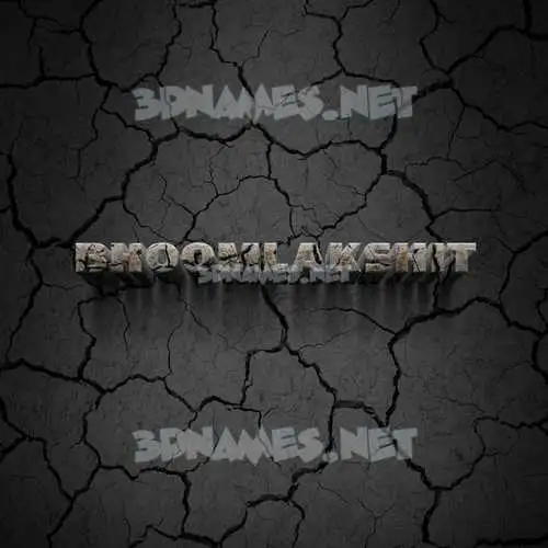 bhoomlakshit in Cracked Stone style - 3D name wallpaper