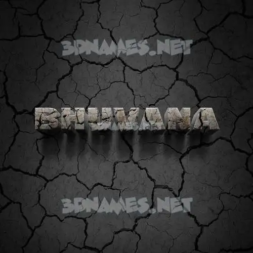 bhuvana in Cracked Stone style - 3D name wallpaper bhuvana in Cracked Stone style - 3D name wallpaper