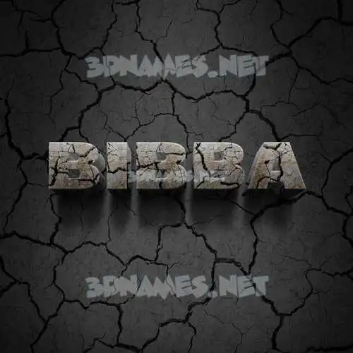 bibba in Cracked Stone style - 3D name wallpaper bibba in Cracked Stone style - 3D name wallpaper
