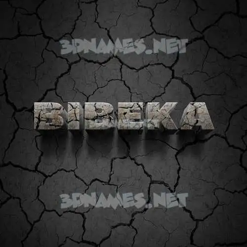bibeka in Cracked Stone style - 3D name wallpaper bibeka in Cracked Stone style - 3D name wallpaper