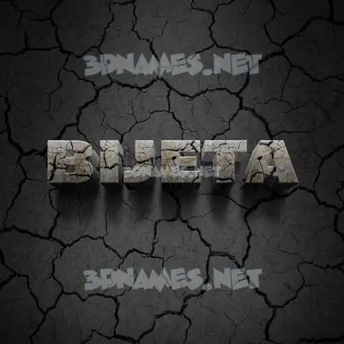 bijeta in Cracked Stone style - 3D name wallpaper bijeta in Cracked Stone style - 3D name wallpaper