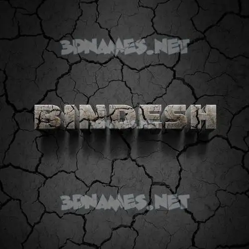 bindesh in Cracked Stone style - 3D name wallpaper bindesh in Cracked Stone style - 3D name wallpaper