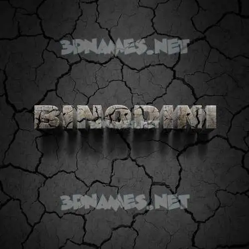 binodini in Cracked Stone style - 3D name wallpaper binodini in Cracked Stone style - 3D name wallpaper