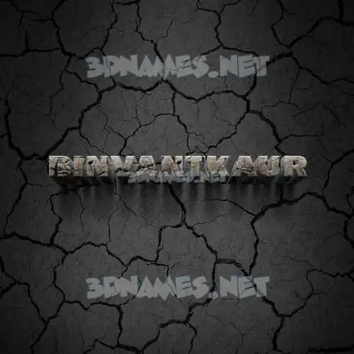 binvantkaur in Cracked Stone style - 3D name wallpaper binvantkaur in Cracked Stone style - 3D name wallpaper