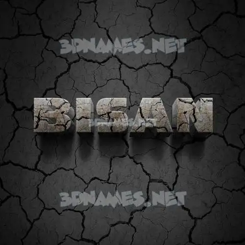 bisan in Cracked Stone style - 3D name wallpaper bisan in Cracked Stone style - 3D name wallpaper