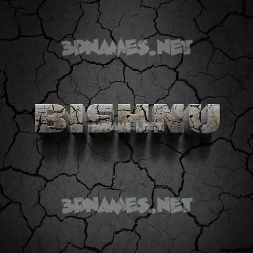 bishnu in Cracked Stone style - 3D name wallpaper bishnu in Cracked Stone style - 3D name wallpaper