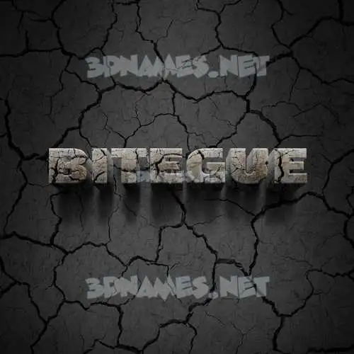 bitegue in Cracked Stone style - 3D name wallpaper bitegue in Cracked Stone style - 3D name wallpaper