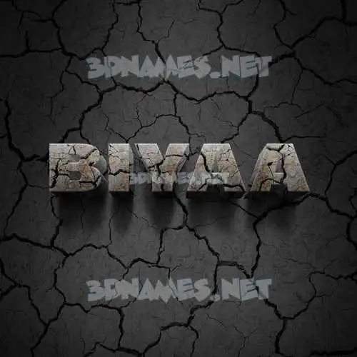 biyaa in Cracked Stone style - 3D name wallpaper biyaa in Cracked Stone style - 3D name wallpaper