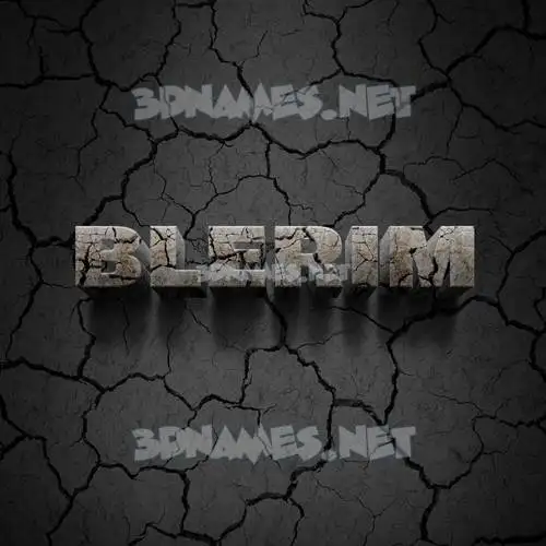 blerim in Cracked Stone style - 3D name wallpaper blerim in Cracked Stone style - 3D name wallpaper