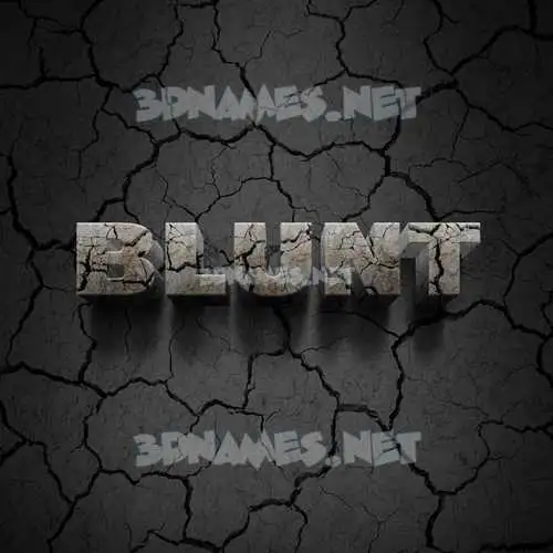 blunt in Cracked Stone style - 3D name wallpaper blunt in Cracked Stone style - 3D name wallpaper