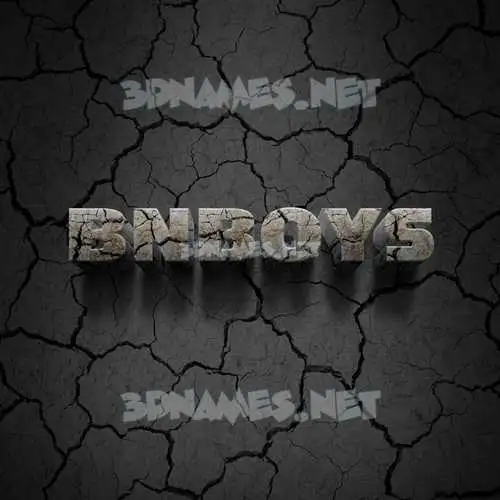 bnboys in Cracked Stone style - 3D name wallpaper bnboys in Cracked Stone style - 3D name wallpaper