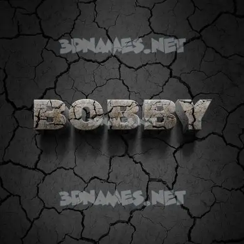 bobby in Cracked Stone style - 3D name wallpaper bobby in Cracked Stone style - 3D name wallpaper
