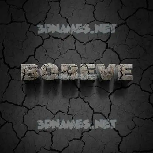 bobeve in Cracked Stone style - 3D name wallpaper bobeve in Cracked Stone style - 3D name wallpaper