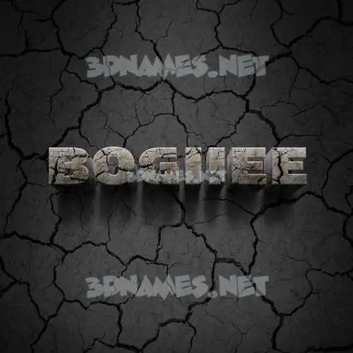 bogiiee in Cracked Stone style - 3D name wallpaper bogiiee in Cracked Stone style - 3D name wallpaper