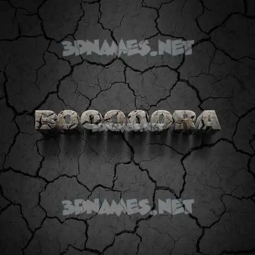 booooora in Cracked Stone style - 3D name wallpaper booooora in Cracked Stone style - 3D name wallpaper