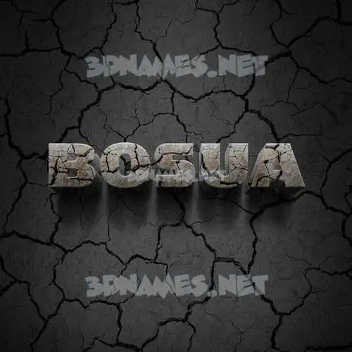 bosua in Cracked Stone style - 3D name wallpaper bosua in Cracked Stone style - 3D name wallpaper