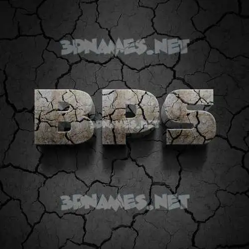 bps in Cracked Stone style - 3D name wallpaper bps in Cracked Stone style - 3D name wallpaper