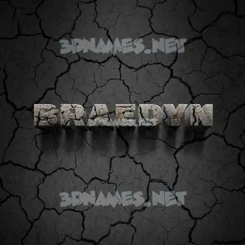 braedyn in Cracked Stone style - 3D name wallpaper braedyn in Cracked Stone style - 3D name wallpaper