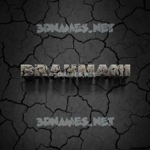 brahmani in Cracked Stone style - 3D name wallpaper