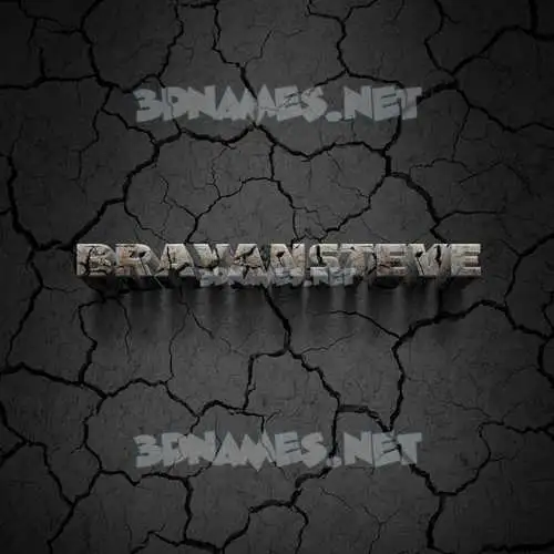 brayansteve in Cracked Stone style - 3D name wallpaper brayansteve in Cracked Stone style - 3D name wallpaper