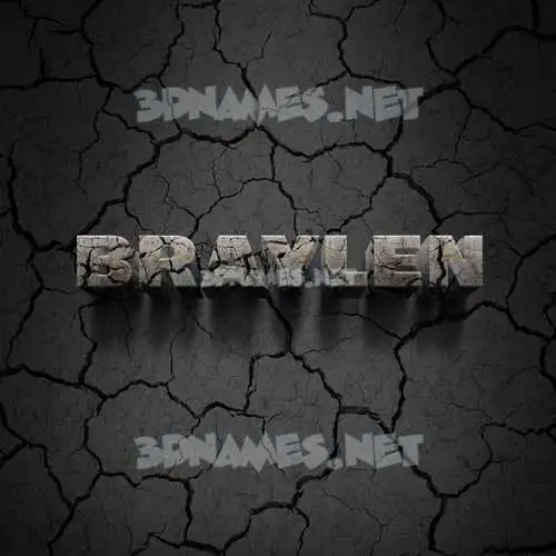 braylen in Cracked Stone style - 3D name wallpaper braylen in Cracked Stone style - 3D name wallpaper
