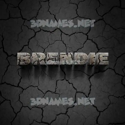 brendie in Cracked Stone style - 3D name wallpaper brendie in Cracked Stone style - 3D name wallpaper