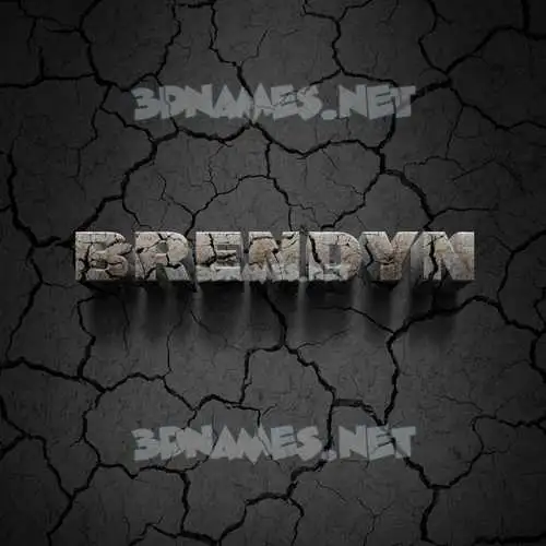 brendyn in Cracked Stone style - 3D name wallpaper brendyn in Cracked Stone style - 3D name wallpaper