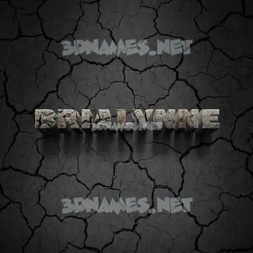 brialynne in Cracked Stone style - 3D name wallpaper brialynne in Cracked Stone style - 3D name wallpaper