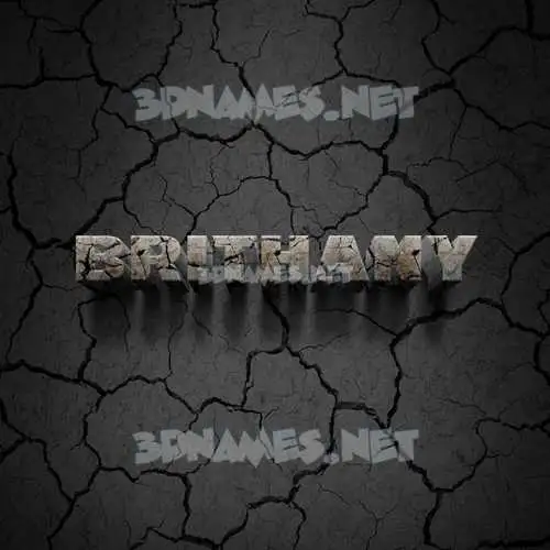 brithany in Cracked Stone style - 3D name wallpaper brithany in Cracked Stone style - 3D name wallpaper