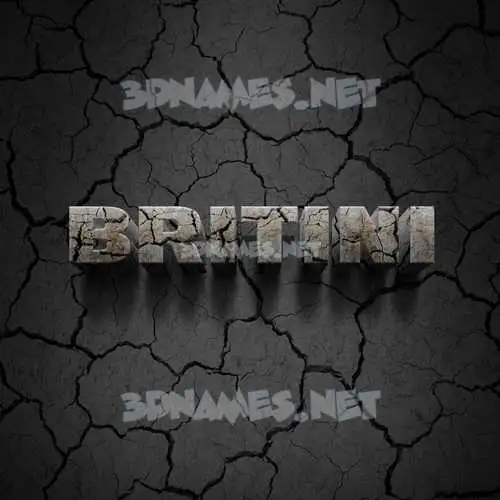 britini in Cracked Stone style - 3D name wallpaper britini in Cracked Stone style - 3D name wallpaper