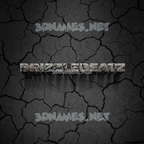brizzlebeatz in Cracked Stone style - 3D name wallpaper brizzlebeatz in Cracked Stone style - 3D name wallpaper