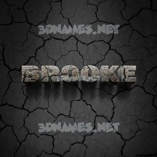 brooke in Cracked Stone style - 3D name wallpaper brooke in Cracked Stone style - 3D name wallpaper