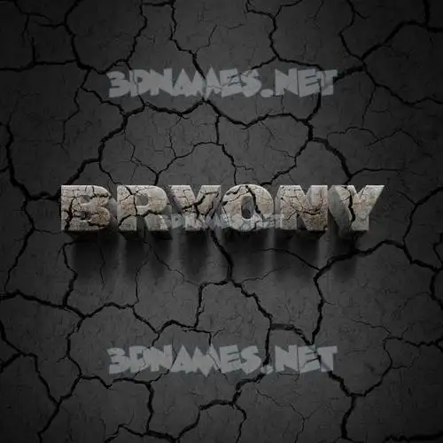 bryony in Cracked Stone style - 3D name wallpaper bryony in Cracked Stone style - 3D name wallpaper