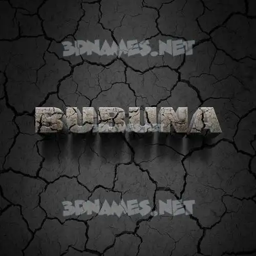 bubuna in Cracked Stone style - 3D name wallpaper bubuna in Cracked Stone style - 3D name wallpaper