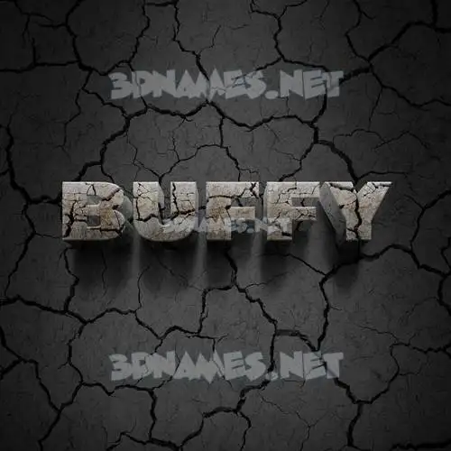 buffy in Cracked Stone style - 3D name wallpaper buffy in Cracked Stone style - 3D name wallpaper