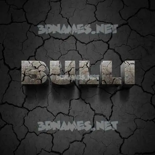 bulli in Cracked Stone style - 3D name wallpaper bulli in Cracked Stone style - 3D name wallpaper