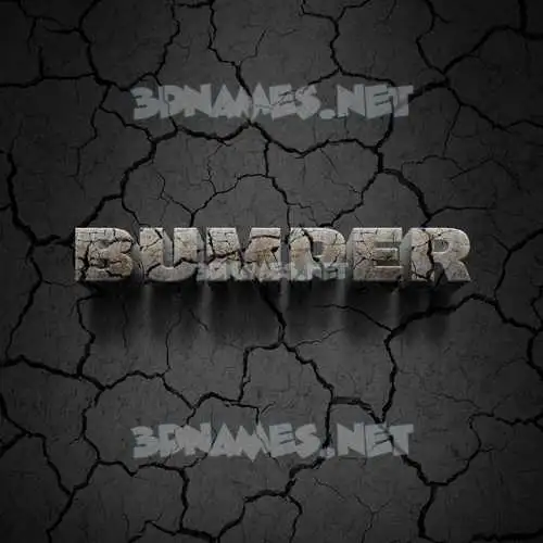bumper in Cracked Stone style - 3D name wallpaper bumper in Cracked Stone style - 3D name wallpaper