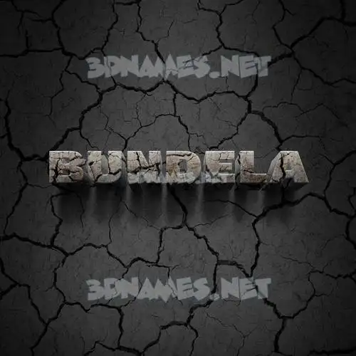 bundela in Cracked Stone style - 3D name wallpaper bundela in Cracked Stone style - 3D name wallpaper