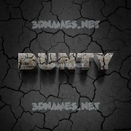 bunty in Cracked Stone style - 3D name wallpaper bunty in Cracked Stone style - 3D name wallpaper