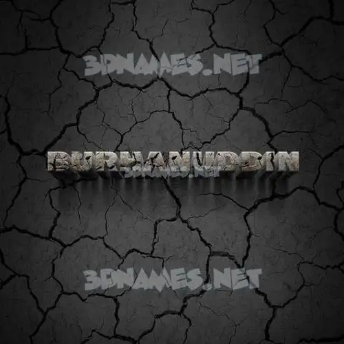 burhanuddin in Cracked Stone style - 3D name wallpaper burhanuddin in Cracked Stone style - 3D name wallpaper