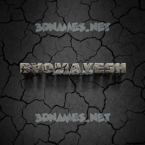 byomakesh in Cracked Stone style - 3D name wallpaper byomakesh in Cracked Stone style - 3D name wallpaper