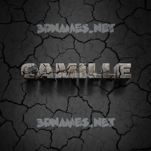 camille in Cracked Stone style - 3D name wallpaper camille in Cracked Stone style - 3D name wallpaper