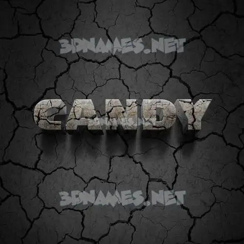 candy in Cracked Stone style - 3D name wallpaper candy in Cracked Stone style - 3D name wallpaper