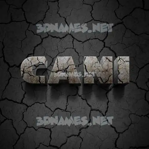 cani in Cracked Stone style - 3D name wallpaper cani in Cracked Stone style - 3D name wallpaper