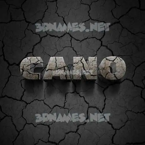 cano in Cracked Stone style - 3D name wallpaper cano in Cracked Stone style - 3D name wallpaper
