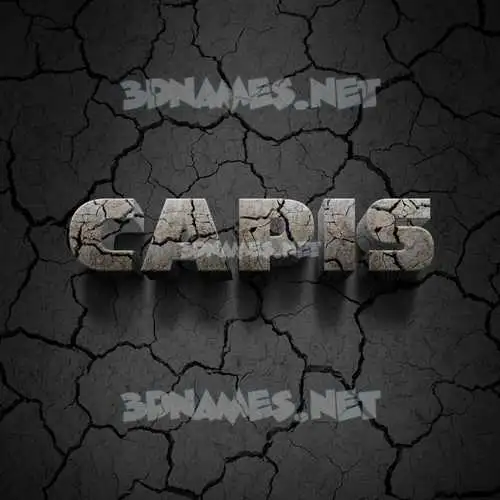 capis in Cracked Stone style - 3D name wallpaper capis in Cracked Stone style - 3D name wallpaper