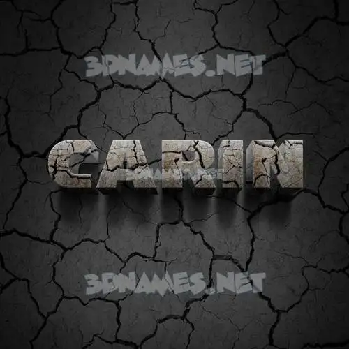 carin in Cracked Stone style - 3D name wallpaper carin in Cracked Stone style - 3D name wallpaper