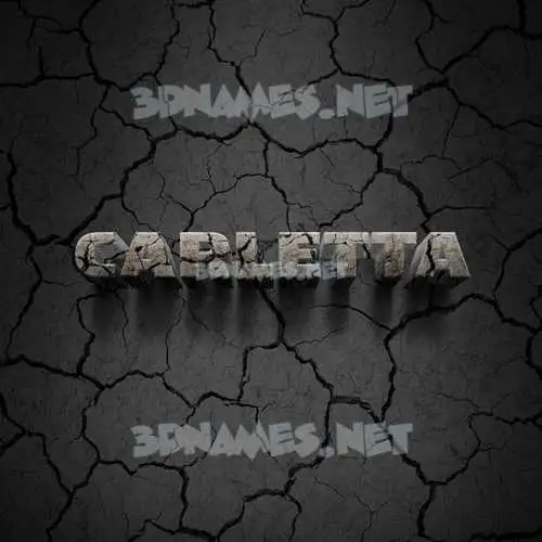 carletta in Cracked Stone style - 3D name wallpaper carletta in Cracked Stone style - 3D name wallpaper
